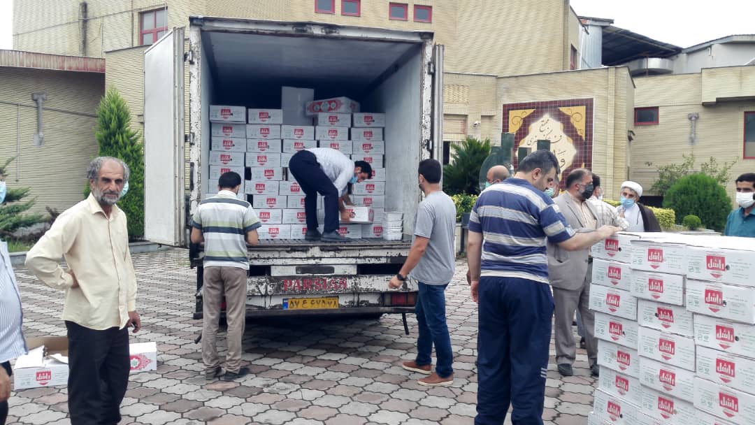 توزيع 2400بسته گوشت مازندران