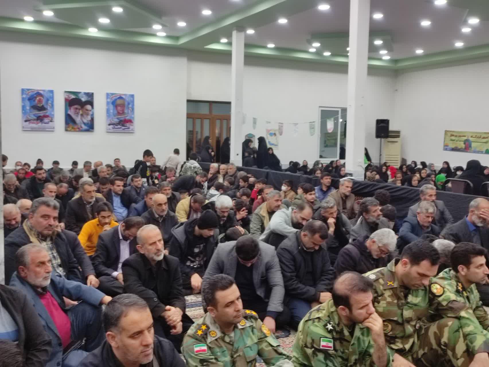 مراسم شب هفت شهيد خوشنام در روستاي طوقدار ساري