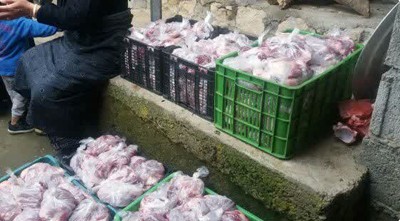 توزيع 280 کيلوگرم گوشت قرمز ميان خانواده‌هاي آسيب پذير به همت کانون عاشقان ولايت کلاردشت