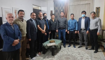اعضاي کانون توفيق بهشهر با «سيد ابراهيم نجفي» از جانبازان دوران دفاع مقدس ديدار کردند