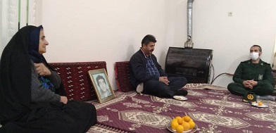 ديدار با خانواده شهيد«امين وندد» به همت کانون امام رضا سوادکوه شمالي