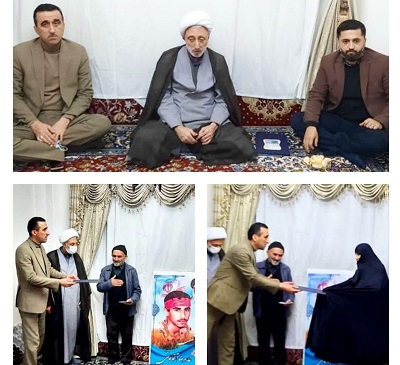 اعضاي کانون زينبيه نکا از خانواده شهيد «غلامرضا آقاجاني» تجليل کردند