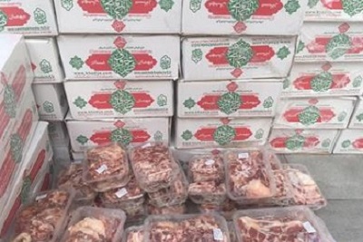 توزيع 1200 بسته گوشت نذري بين نيازمندان مازندران همزمان با محرم حسيني