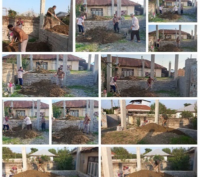 اعضاي کانون منتظران مهدي (عج) شهرستان سيمرغ چند خانواده نيازمند را صاحب خانه کردند