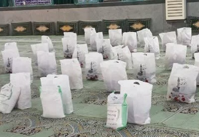 تداوم توزيع سبدهاي کالا بين نيازمندان با مشارکت کانون غدير سوادکوه شمالي